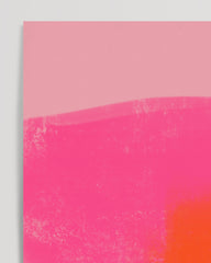 After Hover: Hot Orange &amp; Neon Pink - Color Blocking Art