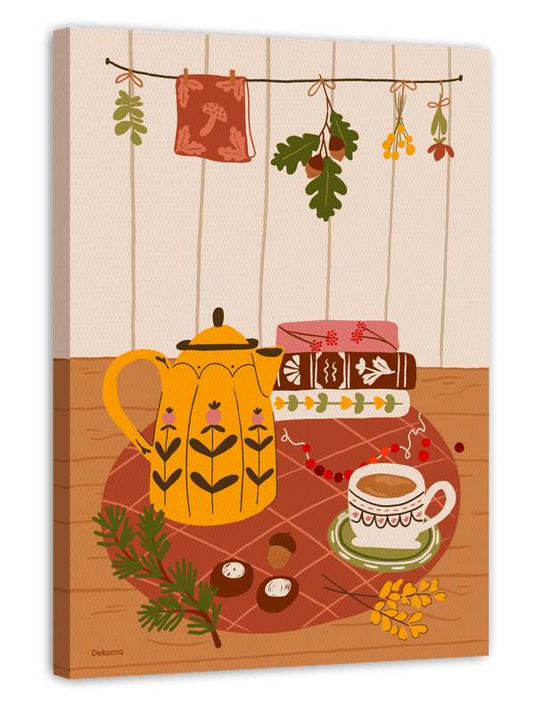 Cozy Home - Teetrinken im Herbst