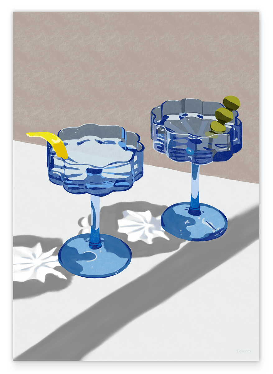 Flower shaped Glasses - Moderne Gläser mit retro Touch