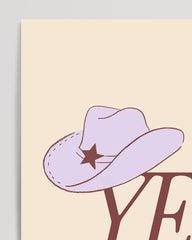 After Hover: Yeehaw - Western saying with hat