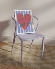 After Hover: Nett Hier - Herz mit blauen Streifen