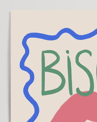 After Hover: Bisous Bisous - Kissing lips with a saying