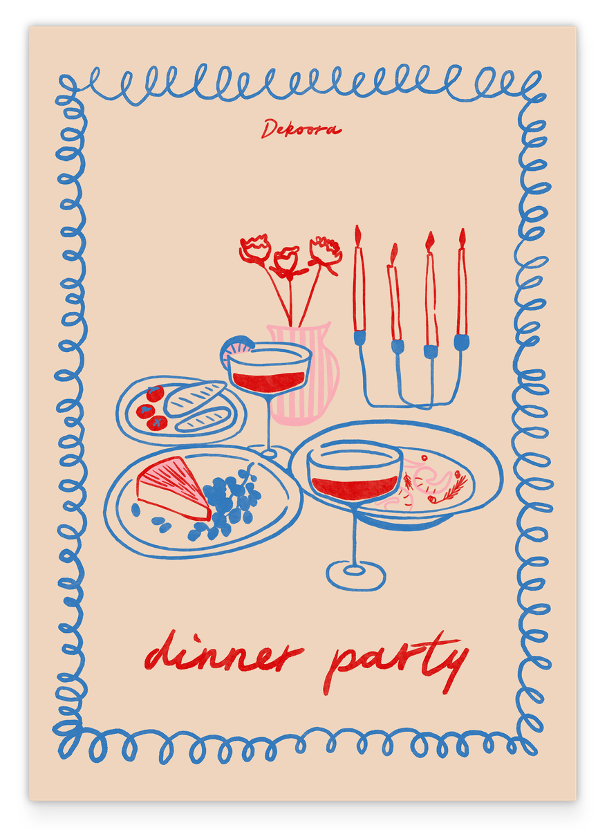 Dinner Party - Candles, Cocktails, Camembert