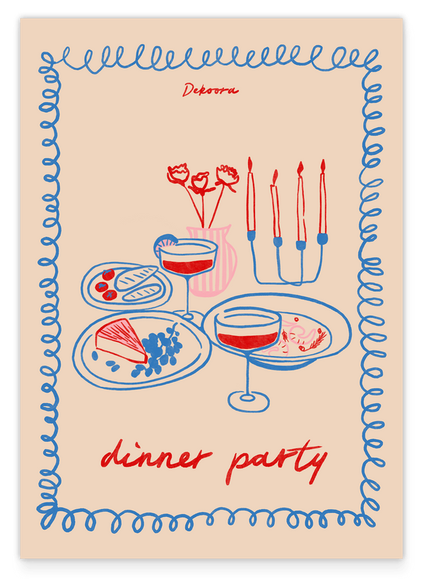 Dinner Party - Candles, Cocktails, Camembert
