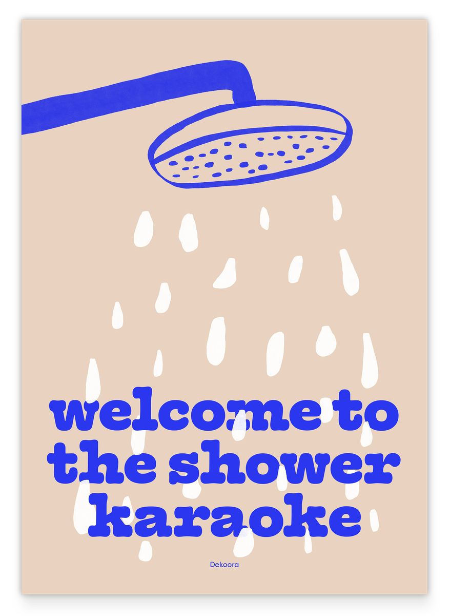 Welcome to the Shower Karaoke - Badezimmerbild