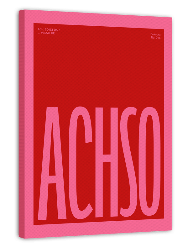 Achso. Verstehe. - Typografie in Pink