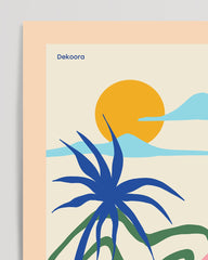 After Hover: Malibu Beach, California - Colorful vacation picture with palm trees