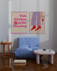 After Hover: Set aus 2 Postern: Wine & Fun in your Kitchen