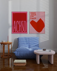 After Hover: Set aus 2 Postern: Achso & More Amor