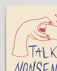 After Hover: Talking Nonsense and Sipping Wine - in blue