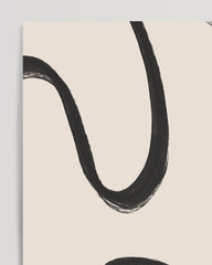 After Hover: Abstract Minimal Art No. 2 - Black and White Lines