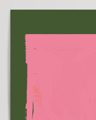 After Hover: Abstract Art - Olive Meets Pink No. 1