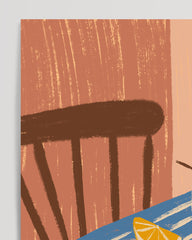 After Hover: Salty Selection - Lobster Dinner Table in Blue