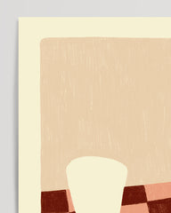 After Hover: Coffee Essentials - Abstract coffee shapes in red