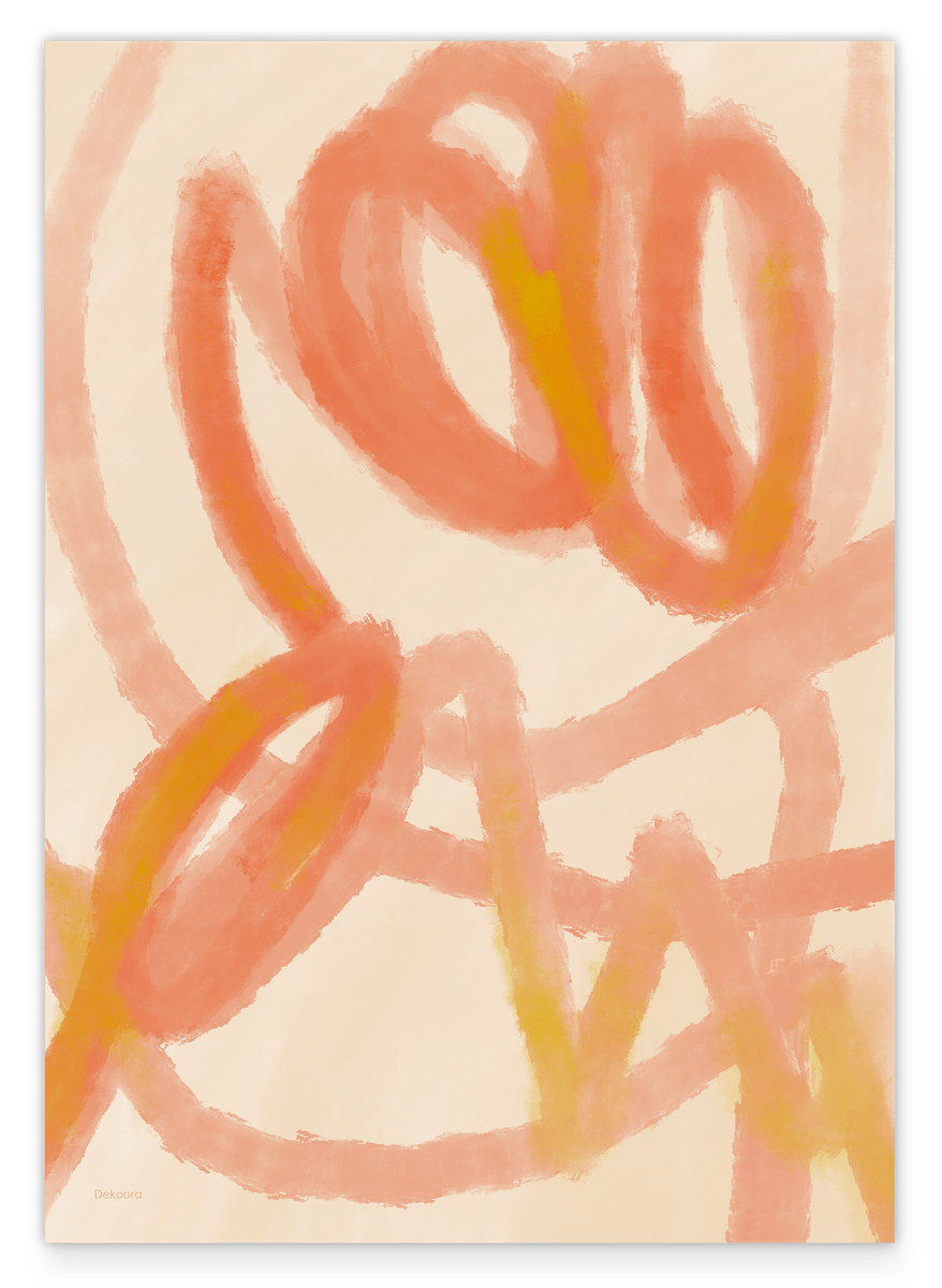 Appealing Apricot - Line Art with Orange and Yellow