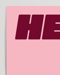 After Hover: Hell No - Slogan Typography in Dark Red