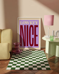 After Hover: Lowkey Nice - Typografie Bild in Lila