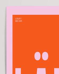 After Hover: The phrase "It's running" in orange