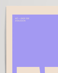 After Hover: No - I'd rather not - sayings typography in lilac