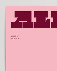 After Hover: Allet Jut - typography in dark red