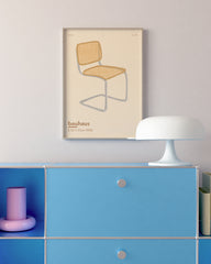 After Hover: Illustration "Bauhaus Chair" mit Wiener Geflecht
