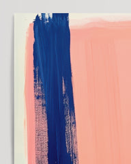 After Hover: Abstract brushwork "Coral Blue"