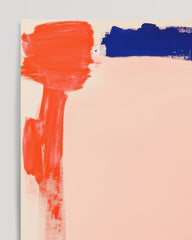 After Hover: Bright Blush - Wall art with brushstrokes