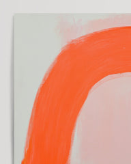 After Hover: Orange Arc - Abstract art with arch