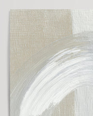 After Hover: Muted Motion - Abstract Circle in White