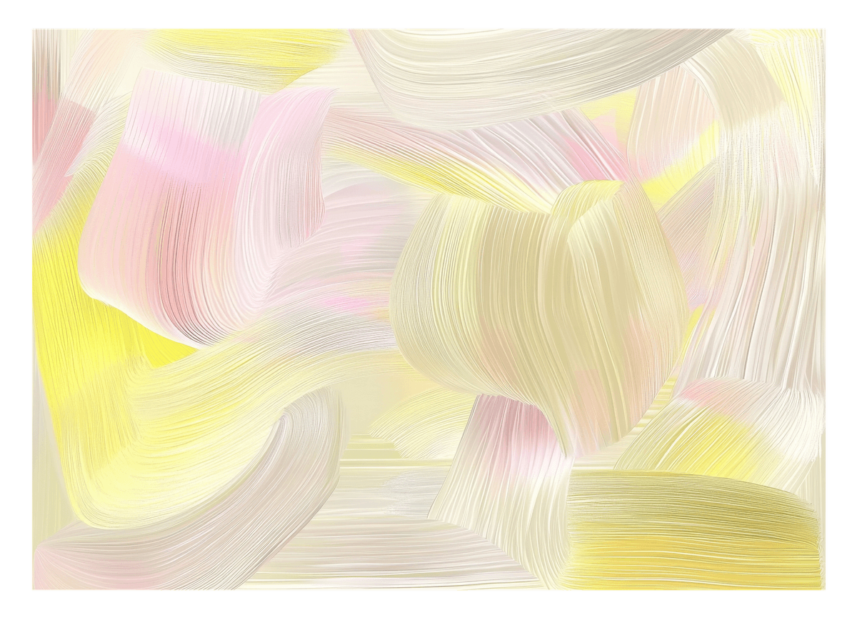 Sunshine Swirls - Abstract brushstrokes in pastel colors