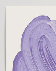 After Hover: Lavender Lines - Abstract Art in Lilac