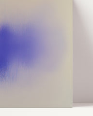 After Hover: Shy Splash - Abstract art in blue and orange