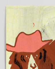 After Hover: Abstract Tiger with Cowboy Hat