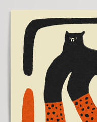 After Hover: Cat Friends Light: Cats on a Beige Background
