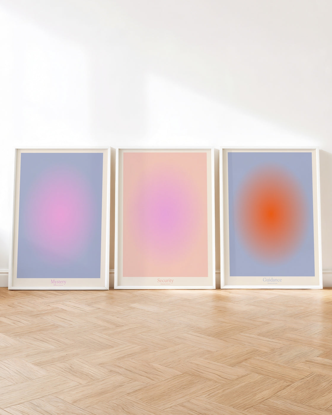 Set aus 3 Postern: Aura Colours