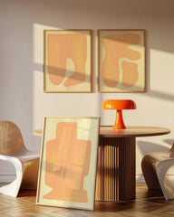 After Hover: Set aus 3 Postern: Abstrakt "Pure Peach"