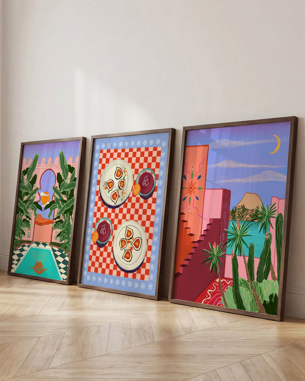 Set aus 3 Postern: Marrakesh Dreaming