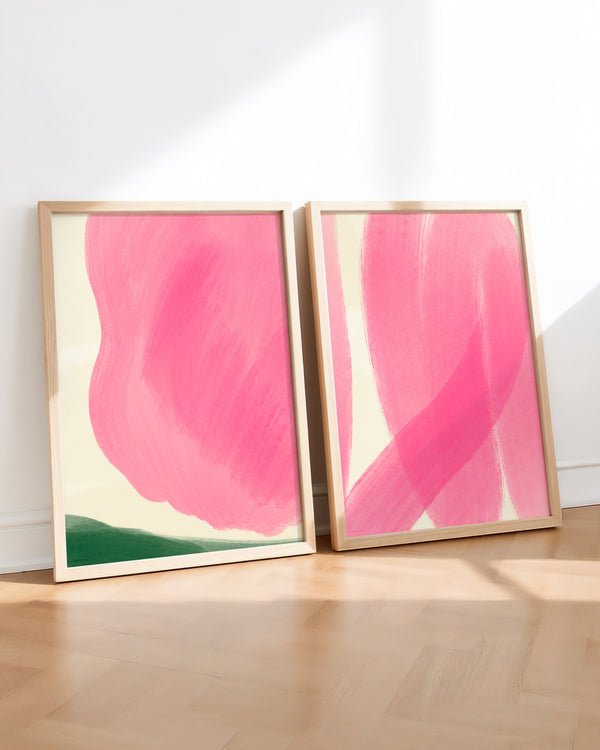Set aus 2 Postern: "Abstract Tulip"