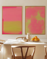 After Hover: Set aus 2 Postern: Abstract Mustard & Rosé
