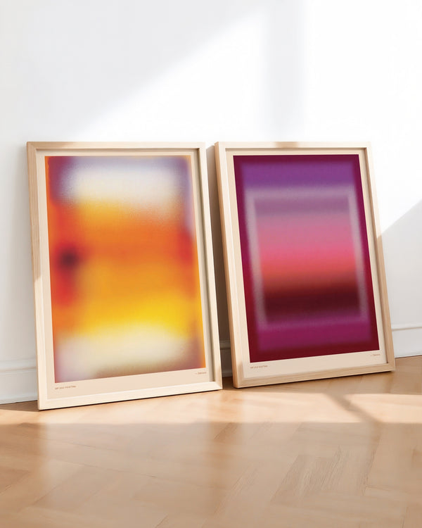 Set aus 2 Postern: "Aura - Set Your Mind Free"