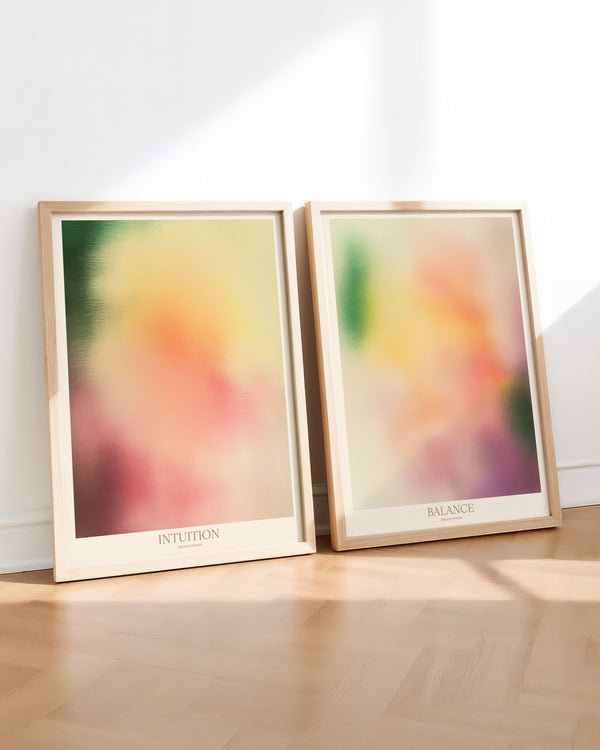 Set aus 2 Postern: Intuition & Balance
