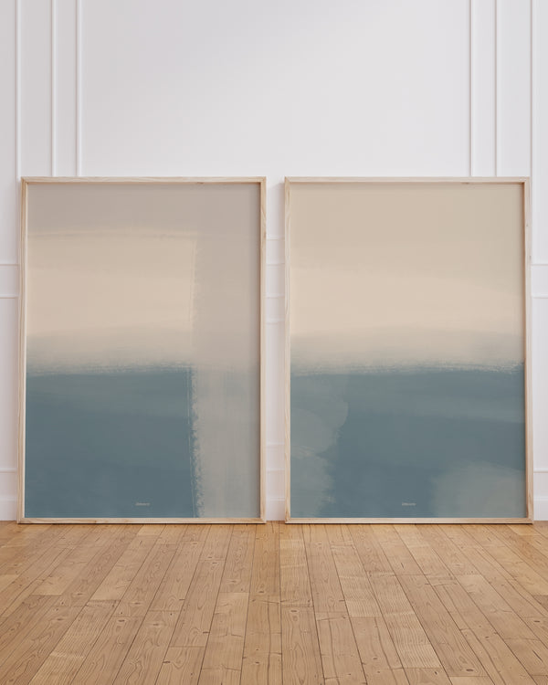 Set aus 2 Postern: Evening Blues