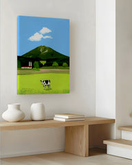 After Hover: Japan Slow Living: Happy Cow on Green Grass