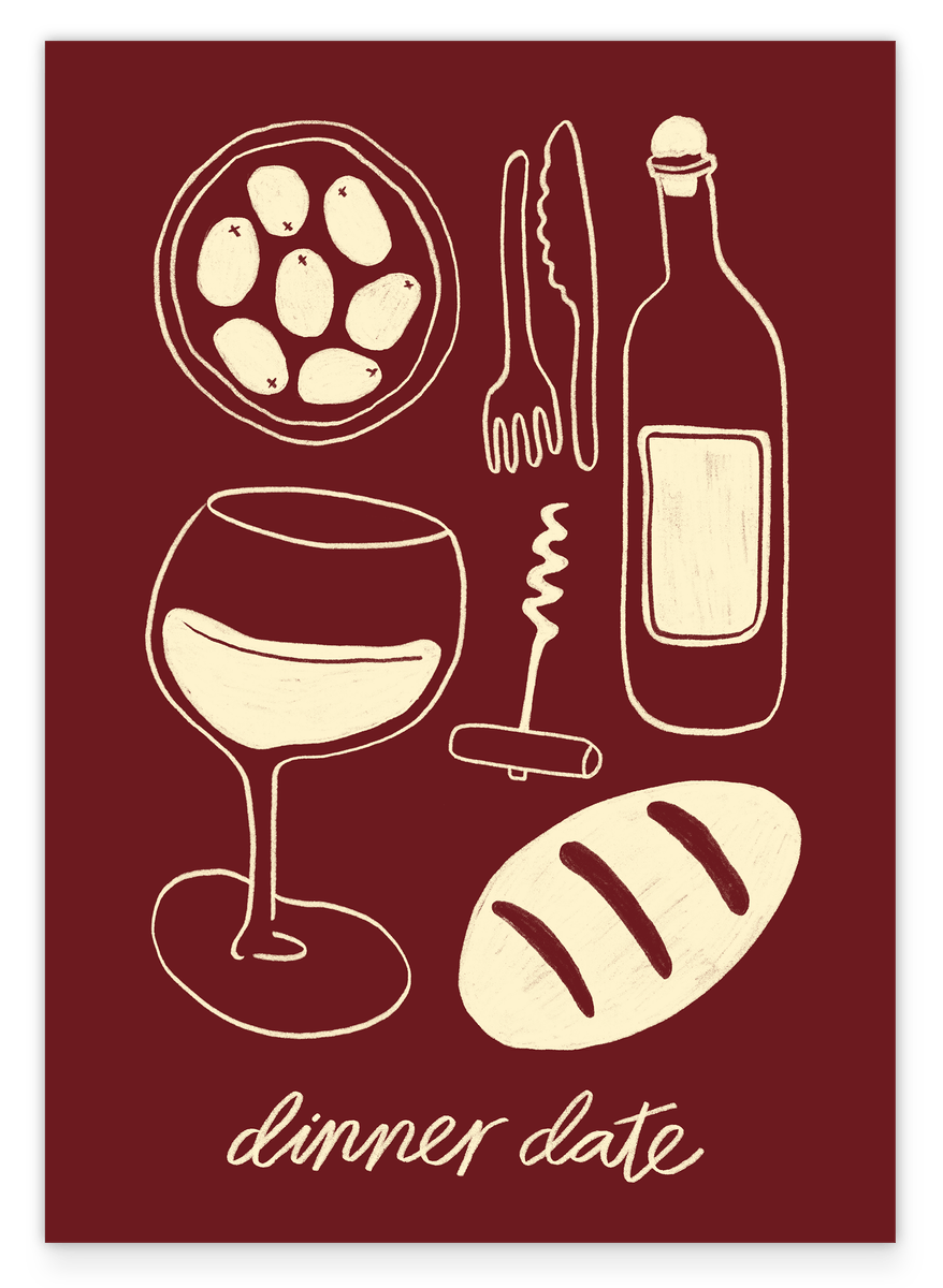 Dinner Date - in Bordeaux-Rot
