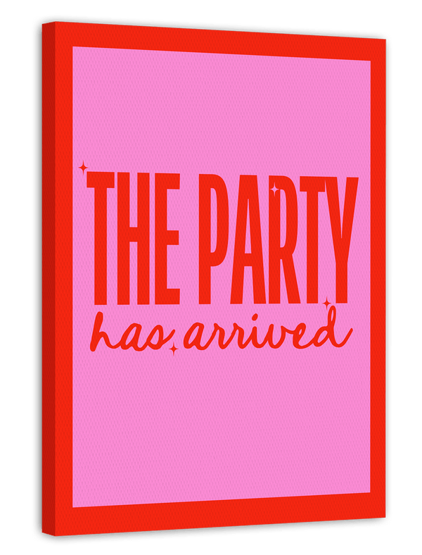 The Party has Arrived - in Rot & Pink