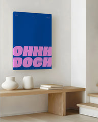 After Hover: Ohhh Doch - Typografie in Blau & Pink