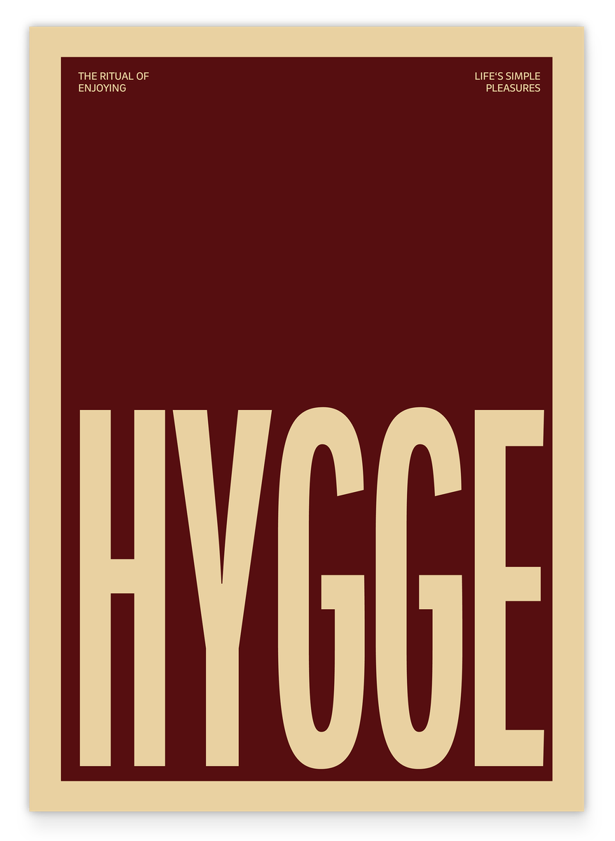 HYGGE - Typografie in Braun & Beige