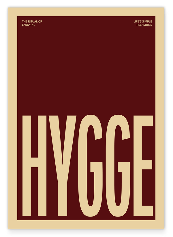 HYGGE - Typografie in Braun & Beige