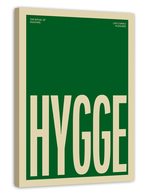 HYGGE - Typografie in Grün & Beige