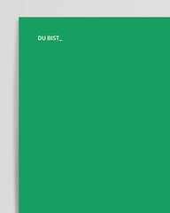 After Hover: MAUSIG - Typographie en vert et beige